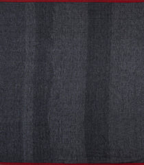 Black Handloom Bengal Cotton Saree With Floral Motifs-BG1966