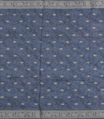 Grey Printed Synthetic Dola Silk Saree With Zari Buttas & Border-SY0247