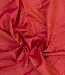 Peach Woven Pure Silk Saree With Floral Buttas-KA15541