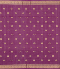Magenta Handloom Kanchi Cotton Saree With Silk Border-KC1825