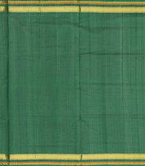 Red Handloom Silk Cotton Saree With Zari Border & Contrast Pallu-SC3729