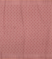 Peach Printed Synthetic Linen Saree with Jhalar-BL5343