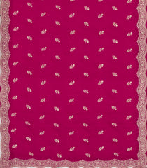 Pink Woven Synthetic Blended Saree With Embroidered Motifs-EN2052