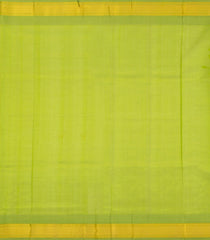 Dark Blue Handloom Korvai Silk Cotton Saree With Contrast Temple Border-SC3825
