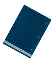 Navy Blue Woven Kadapa Cotton Saree With Buttas-KN0699