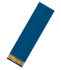 Blue Woven Mysore Silk Saree With Contrast Zari Border-MS3589
