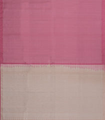Dusty Pink Handloom Soft Silk Saree With Chevron Stripes -SO4608