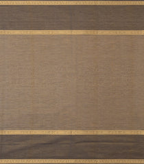 Olive Green Handloom Silk Cotton Saree With Checks-SC4267