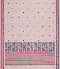Cream Handloom Kanchi Cotton Saree With Buttas-KC1777