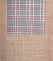 Multi Colour Handloom Kanchipuram Silk Saree With Checks-KA14562