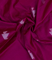 Magenta Handloom Soft Silk Saree With Triangle Buttas-SO4700