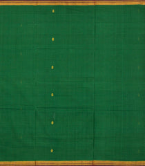 Green Woven Kadappa Cotton Saree With Buttas-KN0741