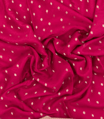 Magenta Woven Mysore Silk Saree With Floral Motifs-MS3408