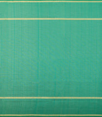 Aquamarine Handloom Silk Cotton Saree With Veldhari Stripes-SC4595
