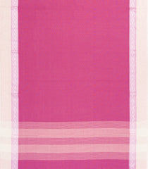 BubbleGum Pink Woven Bengal Cotton Saree With Contrast Border-BG1647