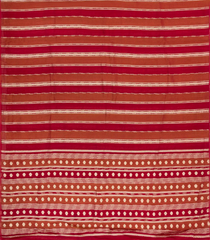 Crimson & Rust Woven Art Viscose Saree With Zari Stripes-BL4695
