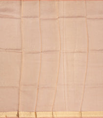 Peach Handloom Banarasi Tissue Silk Saree With Floral Buttas-BE1478