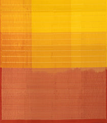 Yellow Handloom Organza Silk Saree With Zari Stripes-SO4774