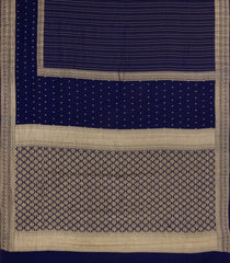 Violet Woven Mysore Silk Saree With Zari Stripes-MS3519