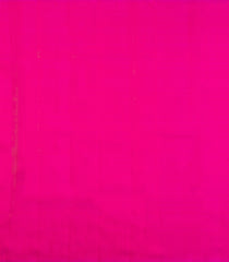 Hot Pink Handloom Kanchipuram Silk Saree With Temple Stripes-KA15060-Hot Pink