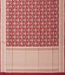 Crimson Handloom Banarasi Silk Saree With Meena Floral Motifs-BE1419