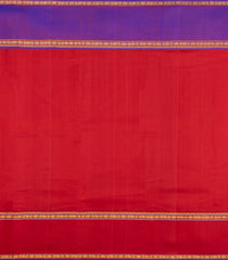 Orange Handloom Kanchipuram Silk Saree With Zari Checks-KA15294