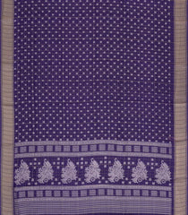 Violet Printed Art Dola Silk Saree With Zari Checks & Border-BL5739