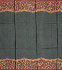 Dusty Pink Handloom Tussar Silk Saree With Printed Lord Ram Motifs-TU2688
