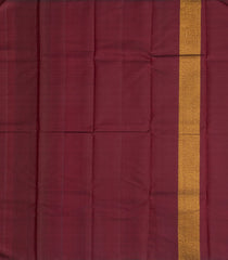 Black Handloom Kanchipuram Silk Saree With Comb tooth Border-KA12745