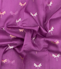 Lilac Woven Pure Organza Silk Saree With Zari Buttas-KS1080