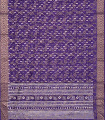 Purple Woven Synthetic Dola Silk Saree With Floral Motifs-BL4648