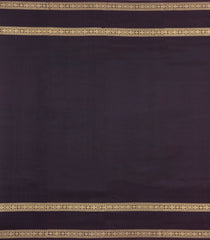Black Handloom Kanchipuram Silk Saree With Zari Checks-KA16148