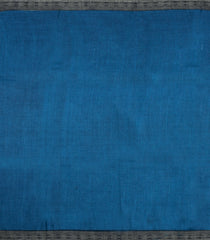 Indigo Printed Pure Silk Saree With Floral Motifs-PS0781