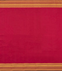 Red Handloom Kanchipuram Silk Saree With Payadi Checks-KA13935