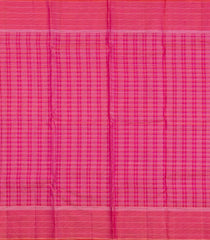 Hot Pink Handloom Soft Silk Saree With Zari Checks-SO4646