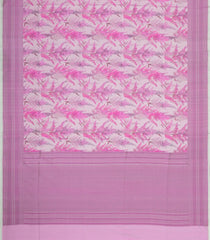 Pink Handloom Banarasi Satin SIlk Saree With Meena Floral Motifs-BE1849