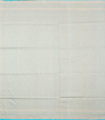 Turquoise Handloom Banarasi Silk Saree With Floral Zari Motifs-BE1927