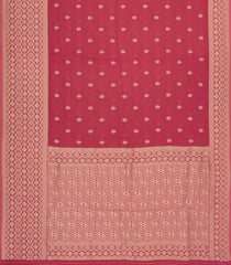 Dusty Peach Woven Synthetic Viscose Saree With Floral Motifs-BL4733