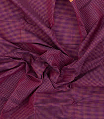 Magenta Woven Chettinad Cotton Saree With Checks-CN1886