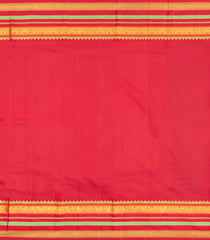 Light Green Handloom Korvai Kanchipuram Silk Saree With Peacock Buttas-KA15526