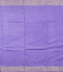 Dark Purple Woven Banarasi Poona Silk Saree With Zari Buttas & Contrast Border-BP1028