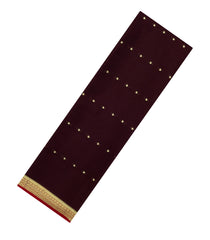 Brown Woven Mysore Silk Saree With Buttas-MS3424