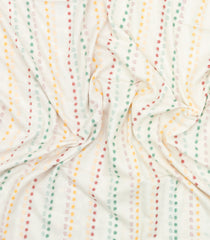 White Handloom Bengal Cotton Saree With Floral Motifs-BG1989