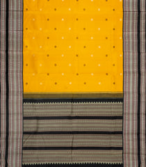 Mustard Handloom Korvai Kanchipuram Silk Saree With Silk Kanchipuram Butta Silk Sarees-KA16565