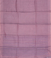 Lilac Woven Tussar Tissue Silk Saree With Checks-TU3453