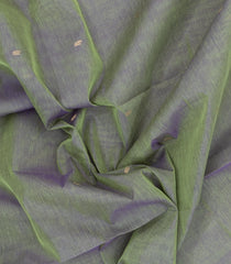 Grey Handloom Silk Cotton Saree With Buttas & Contrast Border-SC4434