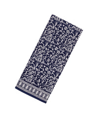 Black Woven Jaipur Cotton Saree With Printed Tribal Motifs-JC1433