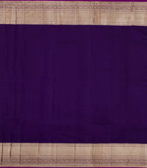 Dark Purple Handloom Kanchipuram Silk Saree With Gandaberunda Buttas-KA15067