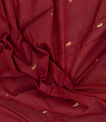 Crimson Handloom Kanchi Cotton Saree With Zari Buttas-KC1855