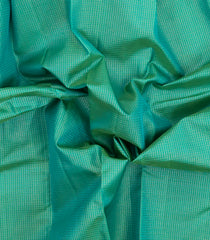 Aquamarine Handloom Soft Silk Saree With Zari Checks-SO4663